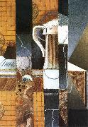 Juan Gris Beer cup and card oil on canvas